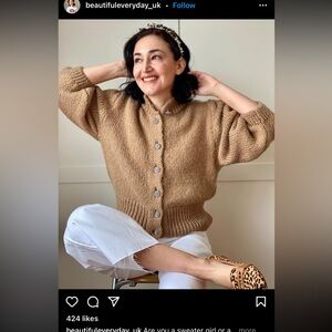 Zara Tan Knit Cardigan